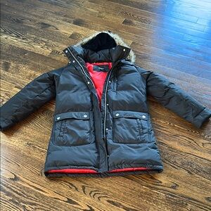 DKNY Women’s  Black and Red Winter Jacket